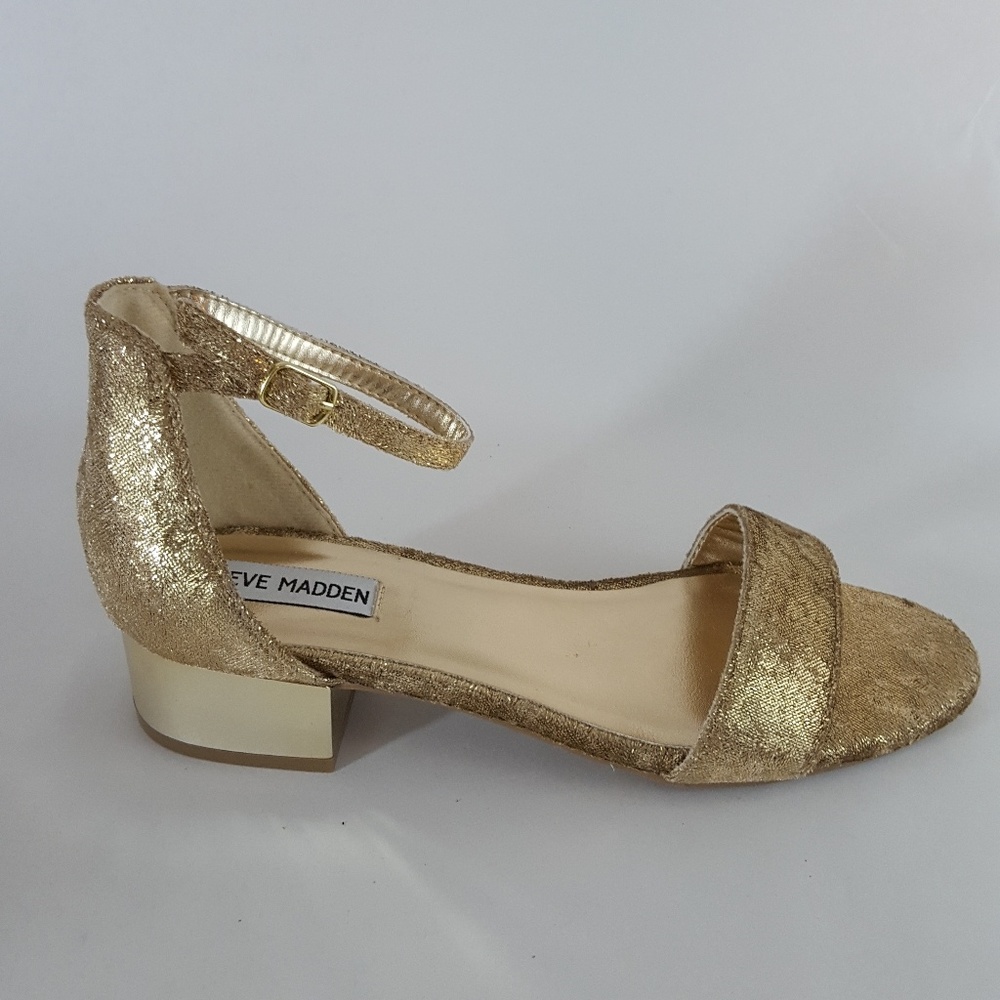 Steve Madden JIRENE Dress Sandal Gold Girls 4